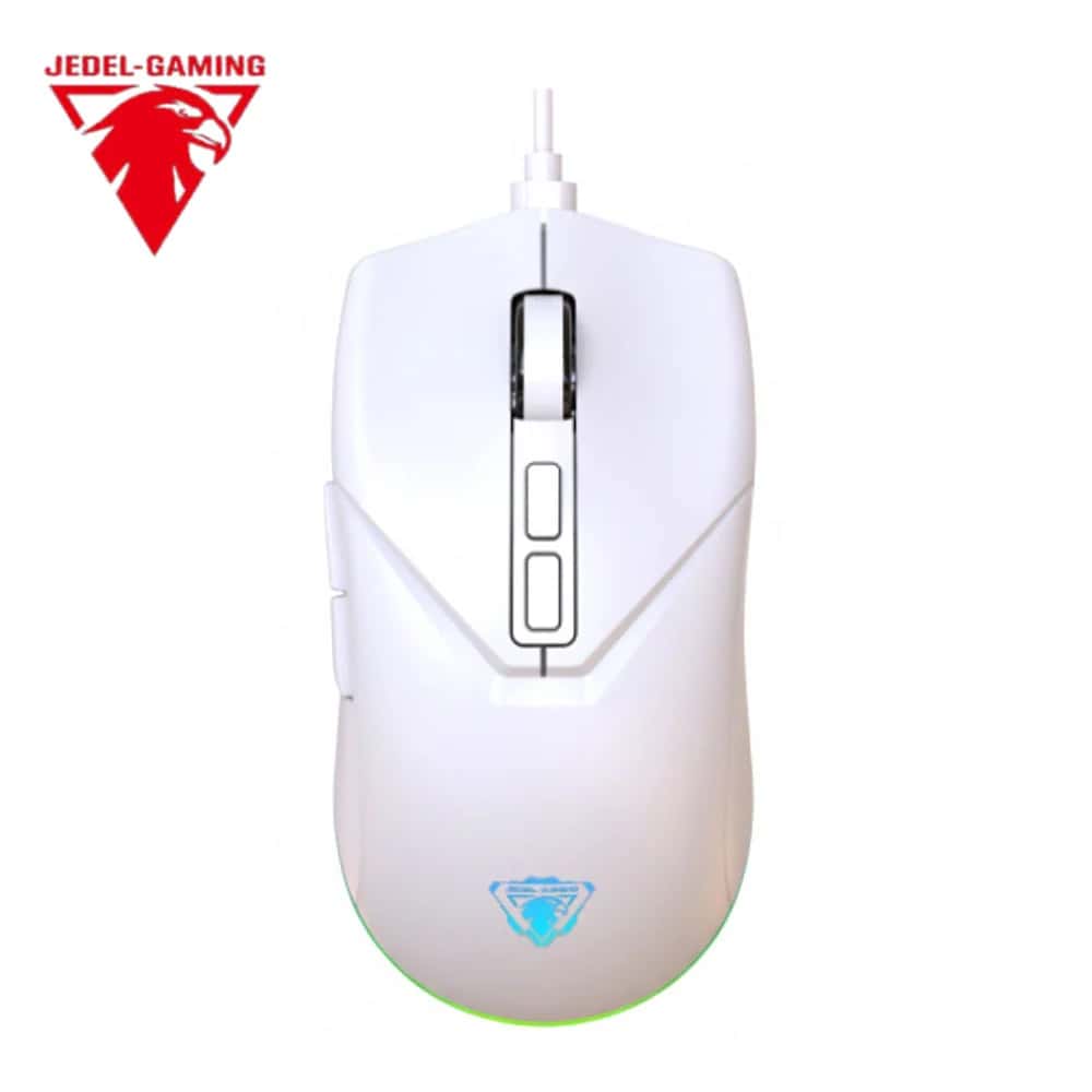 JEDEL GM700 RGB Gaming Mouse – White 2