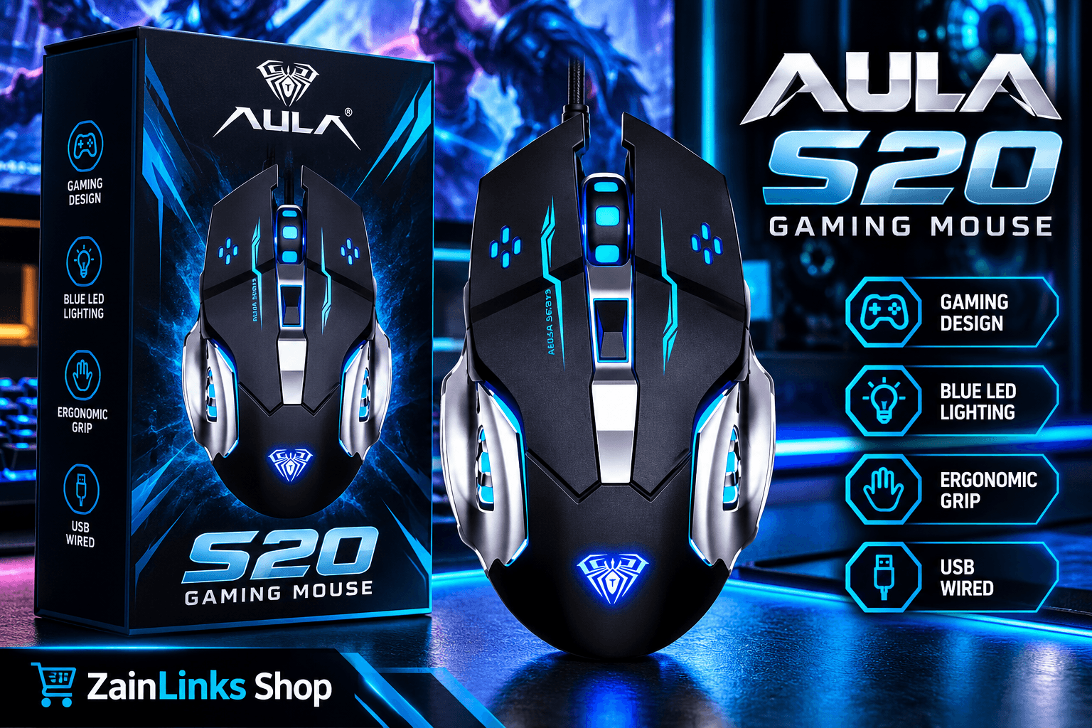Aula S20 Gaming Mouse